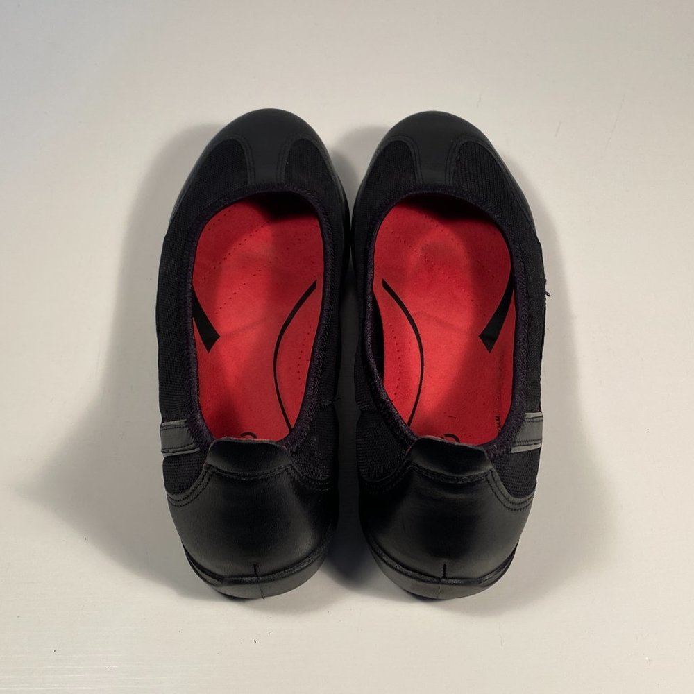 Ecco Black Leather Comfort Flats Women 40_2